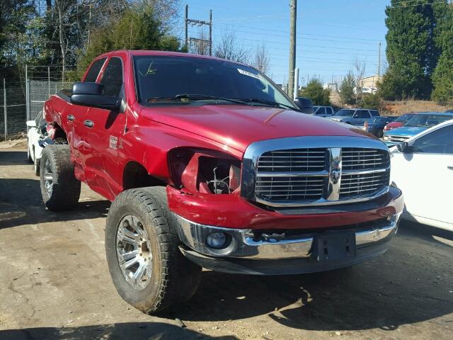 3D7KS28A98G141772 - 2008 DODGE RAM 2500 S RED photo 1