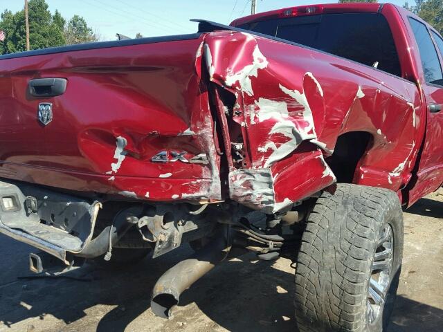 3D7KS28A98G141772 - 2008 DODGE RAM 2500 S RED photo 9