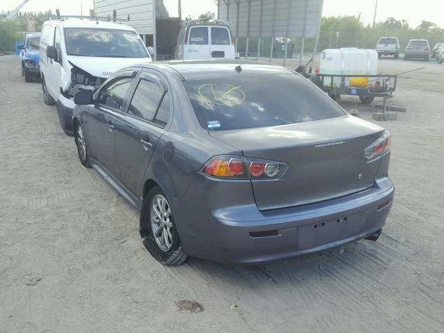 JA32U2FU6BU004874 - 2011 MITSUBISHI LANCER ES/ GRAY photo 3