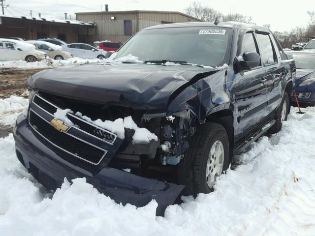 3GNFK12318G263985 - 2008 CHEVROLET AVALANCHE BLUE photo 2