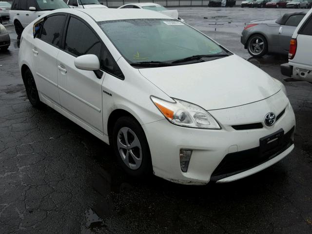 JTDKN3DU5D0344602 - 2013 TOYOTA PRIUS WHITE photo 1