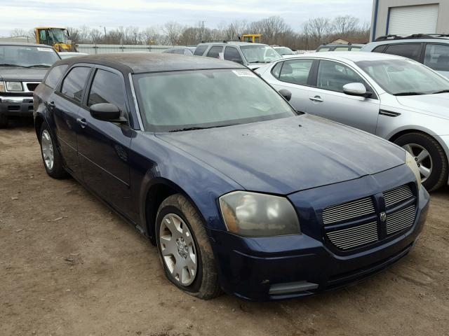 2D4FV48T35H669211 - 2005 DODGE MAGNUM SE BLUE photo 1