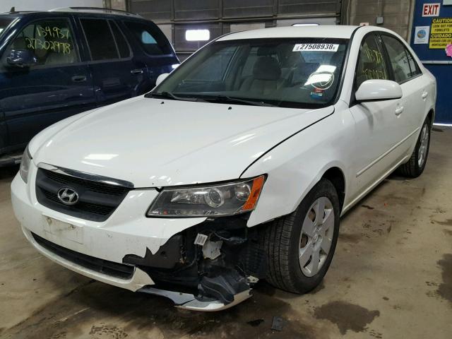 5NPET46C77H276937 - 2007 HYUNDAI SONATA GLS WHITE photo 2