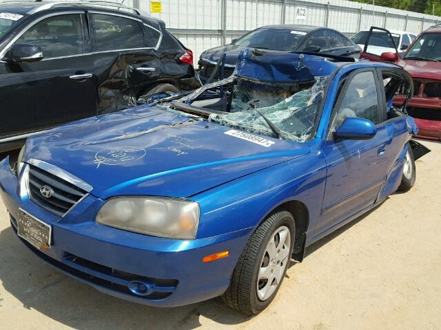 KMHDN46D55U082503 - 2005 HYUNDAI ELANTRA GL BLUE photo 2