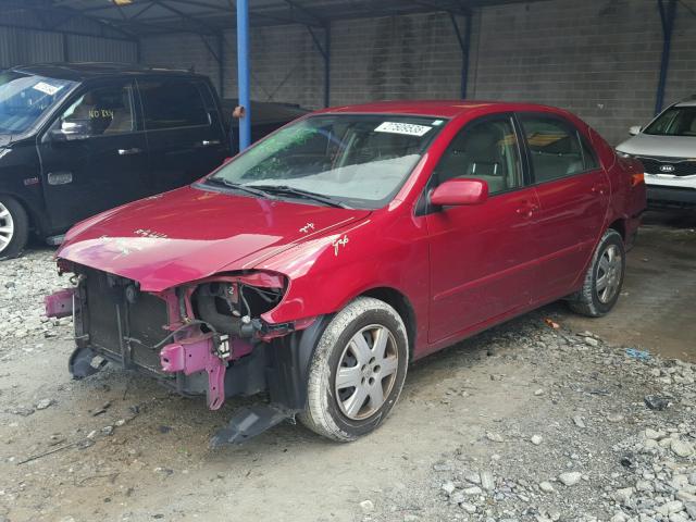 JTDBR32E660065730 - 2006 TOYOTA COROLLA CE RED photo 2