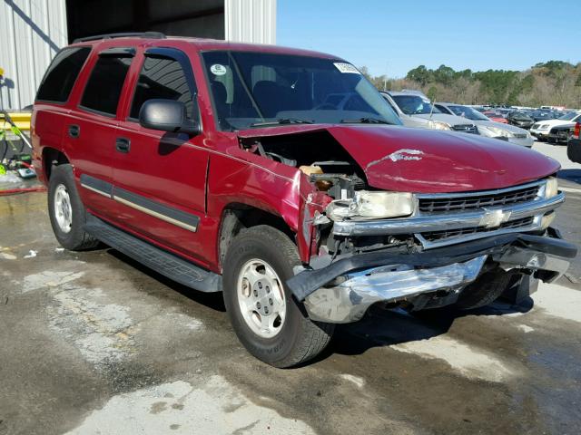 1GNEC13V14R128766 - 2004 CHEVROLET TAHOE C150 BURGUNDY photo 1