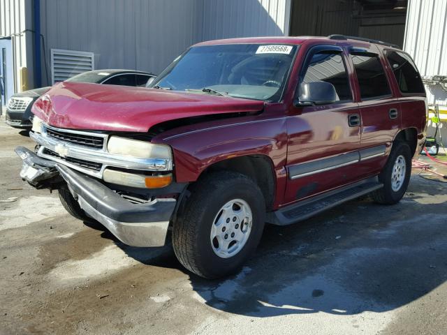 1GNEC13V14R128766 - 2004 CHEVROLET TAHOE C150 BURGUNDY photo 2