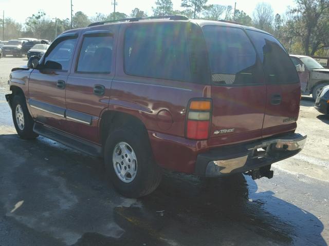 1GNEC13V14R128766 - 2004 CHEVROLET TAHOE C150 BURGUNDY photo 3