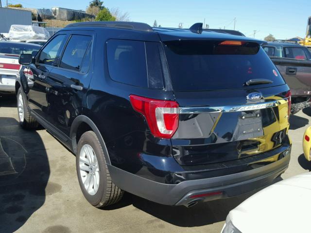 1FM5K8B82GGB53848 - 2016 FORD EXPLORER BLUE photo 3