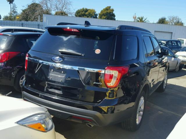 1FM5K8B82GGB53848 - 2016 FORD EXPLORER BLUE photo 4