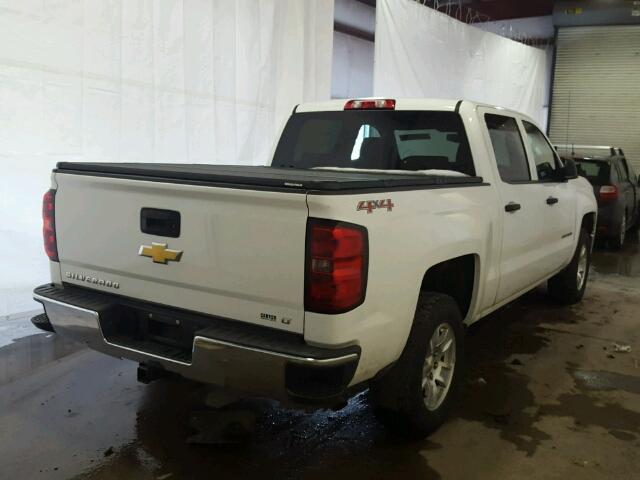 3GCUKREC0EG211267 - 2014 CHEVROLET SILVERADO WHITE photo 4