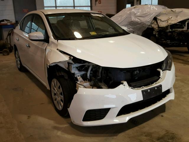 3N1AB7AP7GY269165 - 2016 NISSAN SENTRA S WHITE photo 1