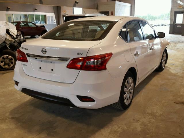 3N1AB7AP7GY269165 - 2016 NISSAN SENTRA S WHITE photo 4