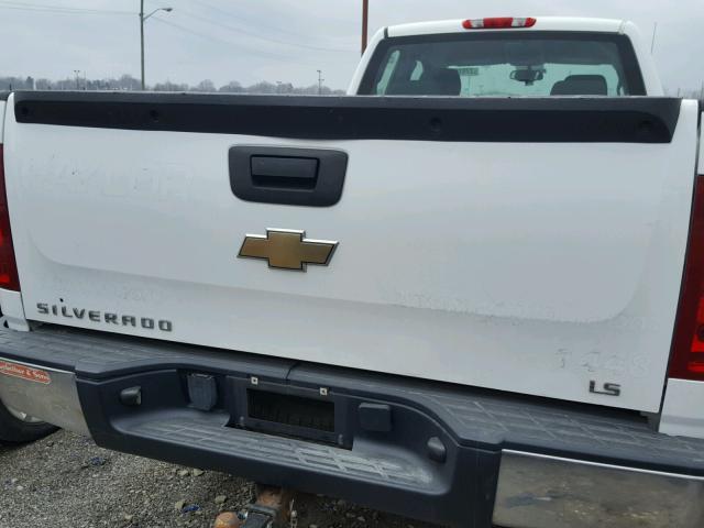 1GCEK19JX9E143829 - 2009 CHEVROLET SILVERADO WHITE photo 6