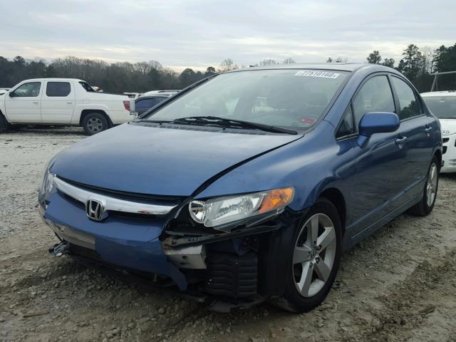 2HGFA16978H518585 - 2008 HONDA CIVIC EXL BLUE photo 2