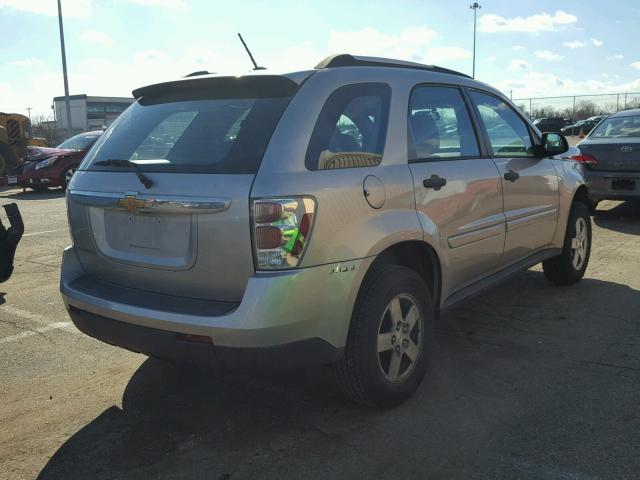 2CNDL13F886038525 - 2008 CHEVROLET EQUINOX LS GRAY photo 4