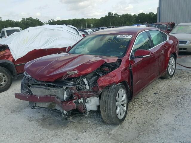 2G1115S33G9118414 - 2016 CHEVROLET IMPALA LT RED photo 2