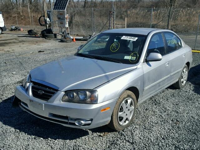 KMHDN46D34U778484 - 2004 HYUNDAI ELANTRA GL SILVER photo 2