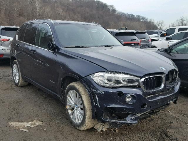 5UXKR0C56G0P30154 - 2016 BMW X5 XDRIVE3 BLUE photo 1