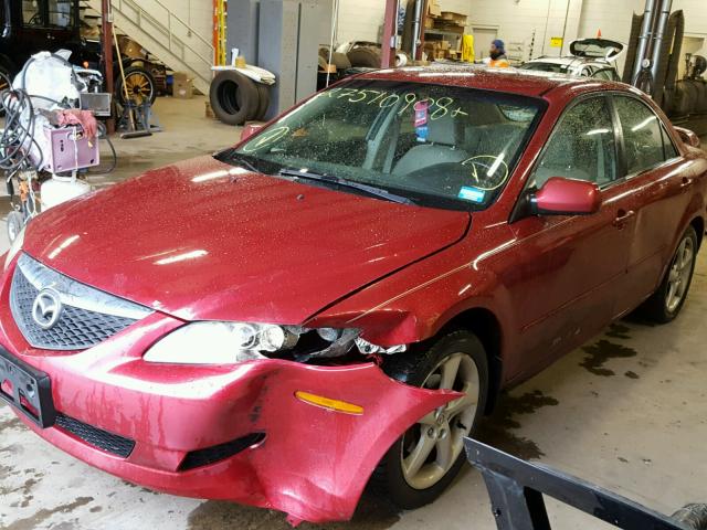 1YVHP80C955M65212 - 2005 MAZDA 6 I RED photo 2