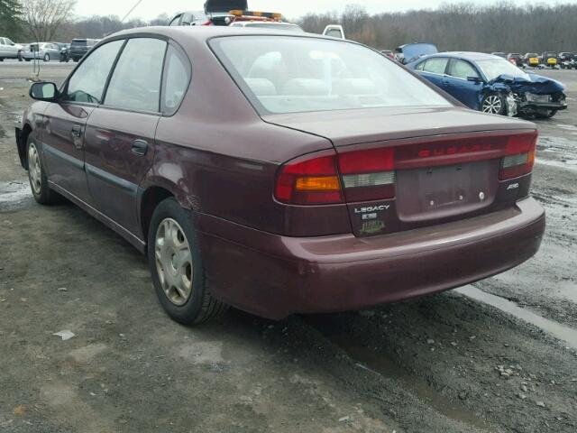 4S3BE6359Y6217866 - 2000 SUBARU LEGACY L MAROON photo 3