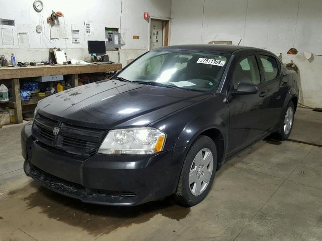 1B3LC46B69N520077 - 2009 DODGE AVENGER SE BLACK photo 2