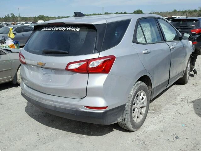 3GNAXHEV4JS536115 - 2018 CHEVROLET EQUINOX LS SILVER photo 4