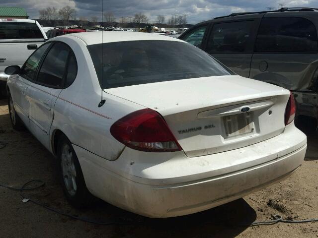 1FAFP56U06A255902 - 2006 FORD TAURUS SEL WHITE photo 3