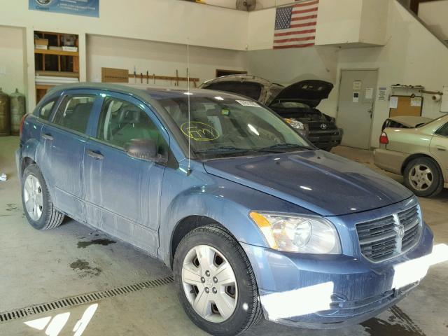 1B3HB48B77D186036 - 2007 DODGE CALIBER SX BLUE photo 1