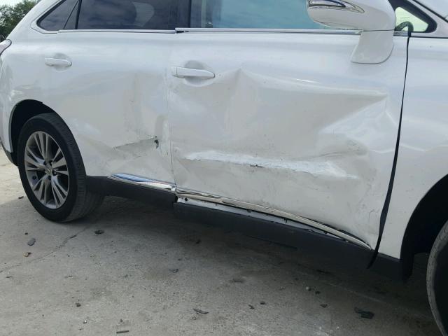 JTJZK1BA1D2006698 - 2013 LEXUS RX 350 WHITE photo 9