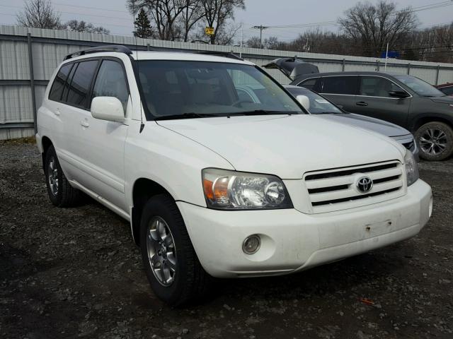 JTEDP21A540006099 - 2004 TOYOTA HIGHLANDER WHITE photo 1