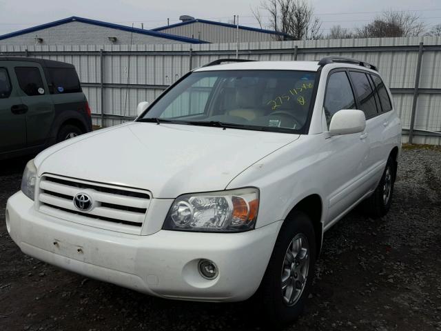 JTEDP21A540006099 - 2004 TOYOTA HIGHLANDER WHITE photo 2