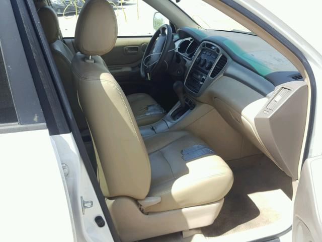 JTEGP21A240032012 - 2004 TOYOTA HIGHLANDER WHITE photo 5