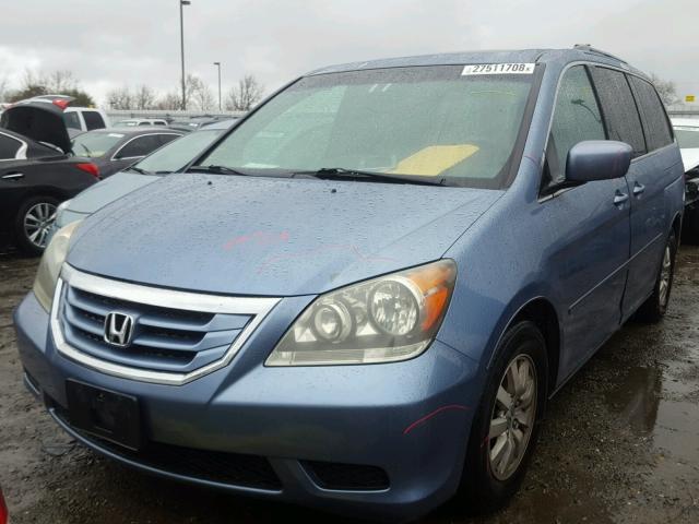 5FNRL38728B035671 - 2008 HONDA ODYSSEY EX BLUE photo 2