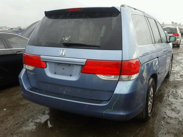 5FNRL38728B035671 - 2008 HONDA ODYSSEY EX BLUE photo 4