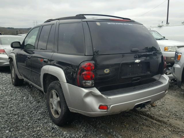 1GNDS13S162208679 - 2006 CHEVROLET TRAILBLAZE BLACK photo 3