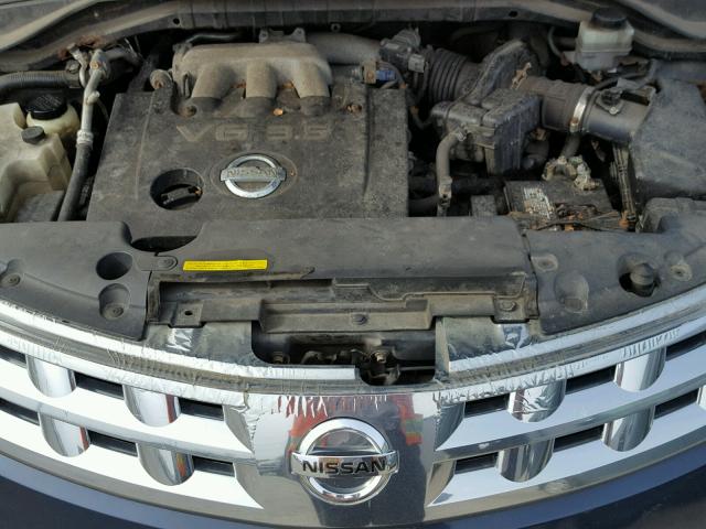 JN8AZ08W23W236223 - 2003 NISSAN MURANO SL BLUE photo 7