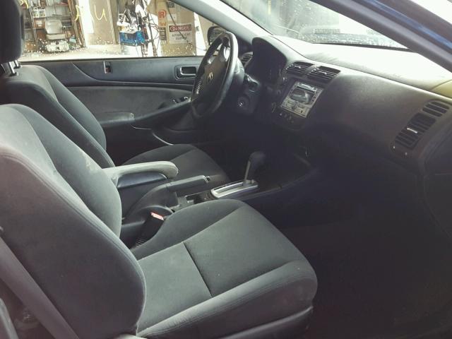 1HGEM22945L009843 - 2005 HONDA CIVIC EX შავი ფოტო 5