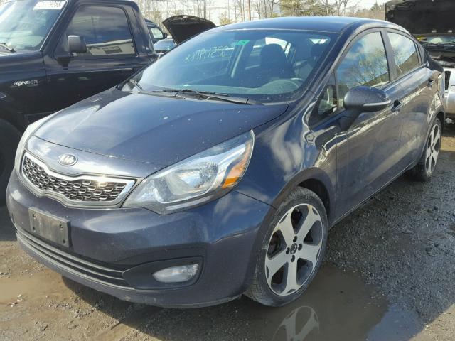 KNADN4A33D6150669 - 2013 KIA RIO EX BLUE photo 2