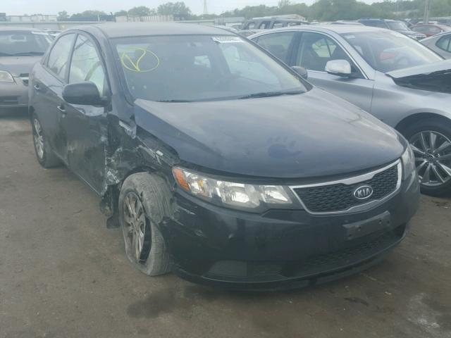 KNAFU4A27D5701159 - 2013 KIA FORTE EX BLACK photo 1