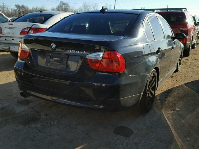 WBAVC93507K031916 - 2007 BMW 328 XI BLACK photo 4