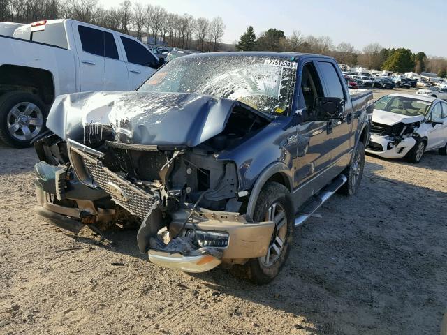 1FTPW14525FB05846 - 2005 FORD F150 SUPER BLUE photo 2