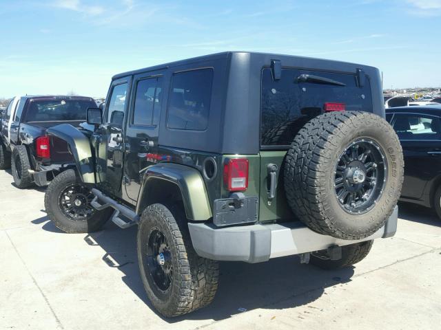 1J4GA59148L654959 - 2008 JEEP WRANGLER U GREEN photo 3