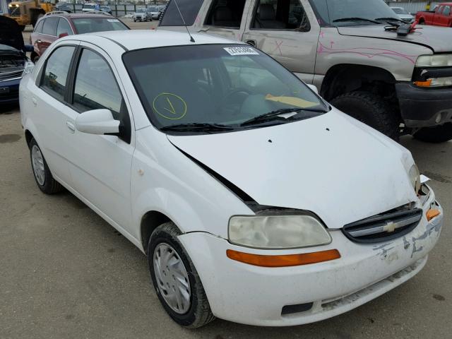 KL1TD52635B327253 - 2005 CHEVROLET AVEO BASE WHITE photo 1