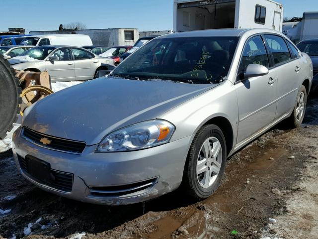 2G1WT58K469437043 - 2006 CHEVROLET IMPALA LT SILVER photo 2