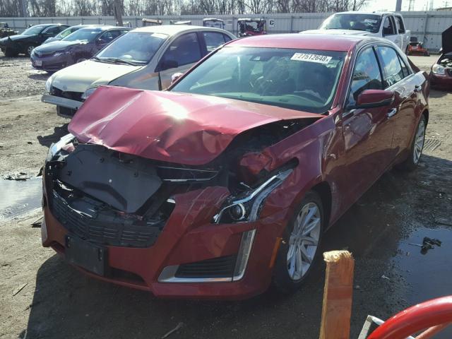 1G6AR5S35E0178964 - 2014 CADILLAC CTS LUXURY MAROON photo 2