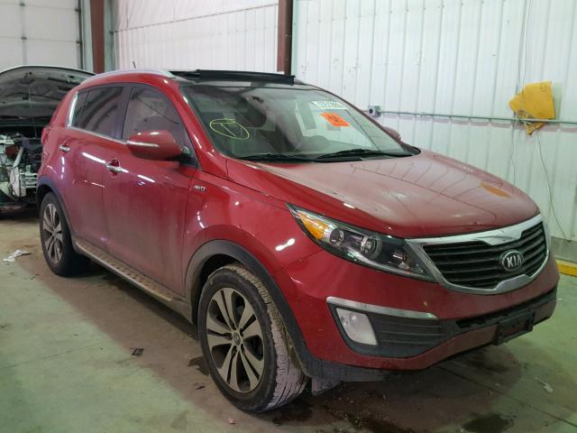 KNDPCCA27D7404627 - 2013 KIA SPORTAGE E RED photo 1