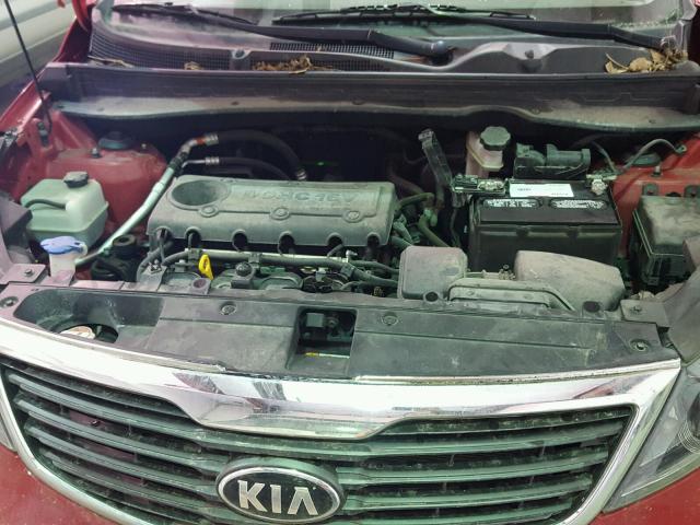 KNDPCCA27D7404627 - 2013 KIA SPORTAGE E RED photo 7