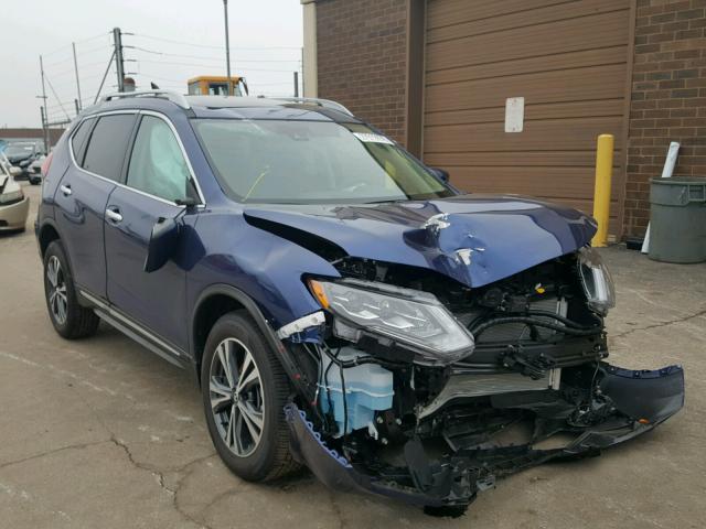 5N1AT2MV6HC834471 - 2017 NISSAN ROGUE SV BLUE photo 1