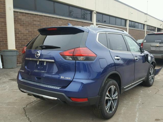 5N1AT2MV6HC834471 - 2017 NISSAN ROGUE SV BLUE photo 4